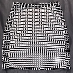 The Limited Black & White patterned skirt
